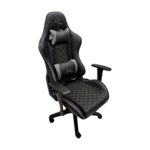 Cadeira Gaming MTEK MK01 (Ajustável) Cinza/Preto