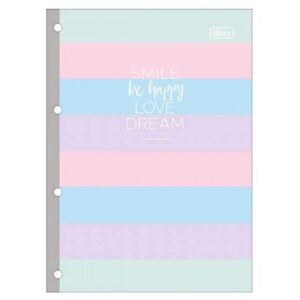 Caderno Tilibra Smile Be Happy Love Dream 80 Folhas