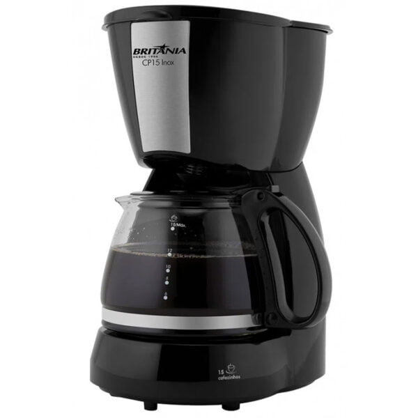 Cafeteira Britânia CP15 Inox 15 Xicaras Preto (110V/60Hz)