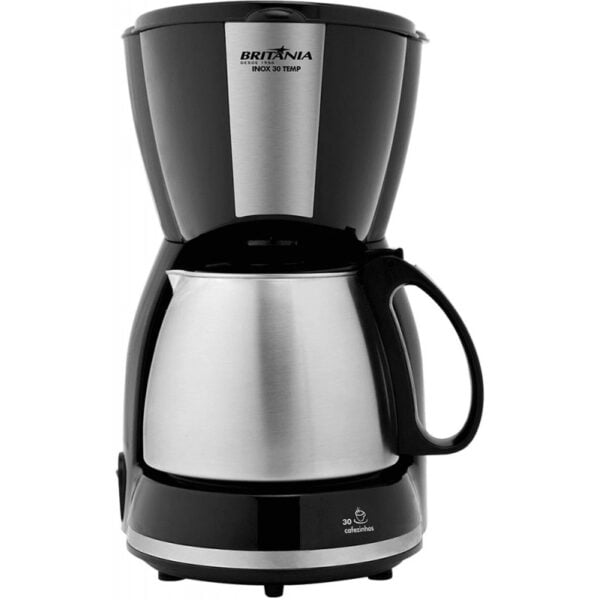 Cafeteira Britânia Inox 30 TEMP 110V - Preto