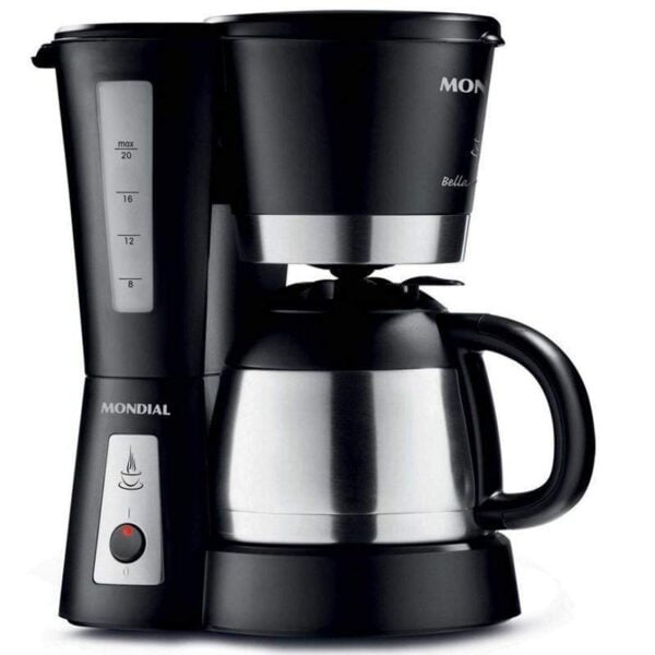 Cafeteira Elétrica Mondial Bella Arome Térmica C-17 20 xícaras - Preto - 110V