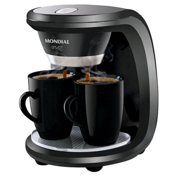 Cafeteira Elétrica Mondial Smart C-18  2 xícaras - Preto - 110V