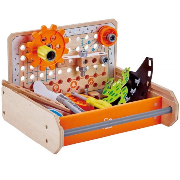 Caixa de ferramentas Junior Inventor Hape E3029 (32 peças)