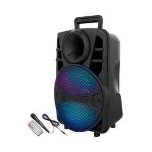 Caixa de Som Mega Star SPA089BTB 8'' 12000Watts - USB/TF Card/BT