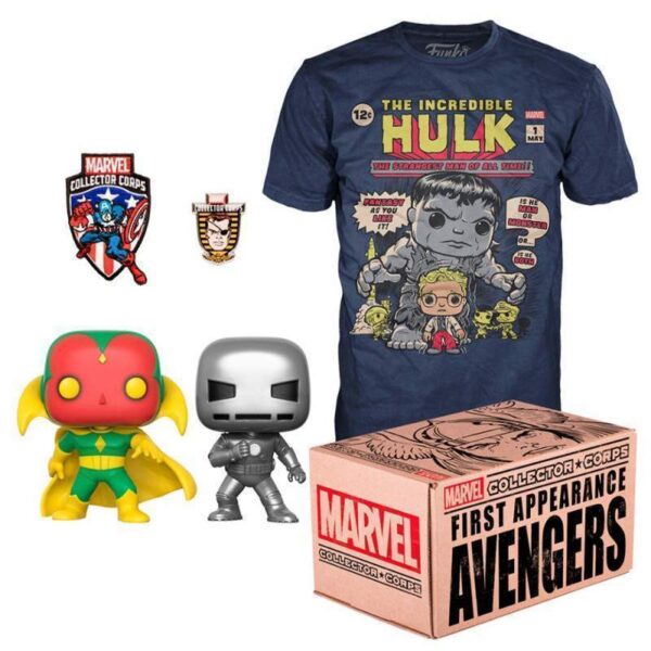 Caixa Marvel Collector - First Appearance Avengers - M - Funko