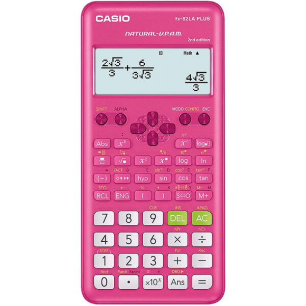 Calculadora Casio FX-82LA Plus 2nd Edition - Rosa