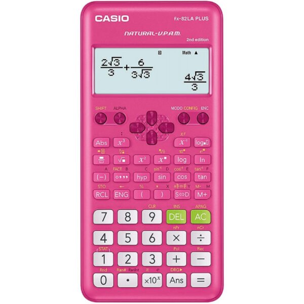 Calculadora Casio FX-82LA Plus 2nd Edition - Rosa
