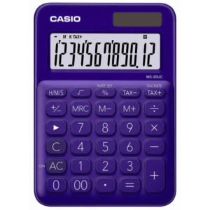 Calculadora Casio MS-20UC-PL (12 Dígitos) - Roxo