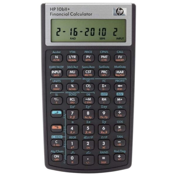 Calculadora Financeira HP 10bII+ NW239AA ABA - Preto