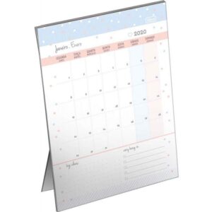 Calendário de Mesa Soho 2020 Tilibra 12 Paginas