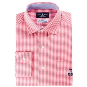 Camisa Gingham Sport Shir Psycho Bunny 16WV294 PKN Manga corta