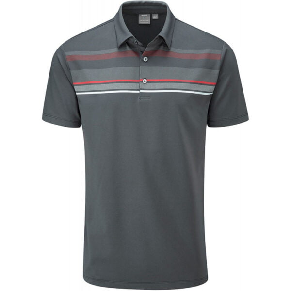 Camisa Polo Ping Forge Golf P03382 A3EO Asphalt Multi