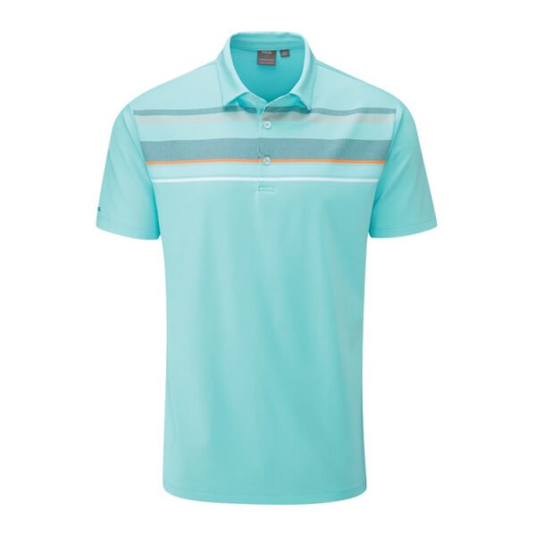 Camisa Polo Ping Forge Golf P03382 AQ13 Aqua Multi