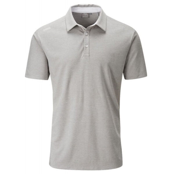 Camisa Polo Ping Harrison Heather Golf P03314 P12 Grey Marl/White