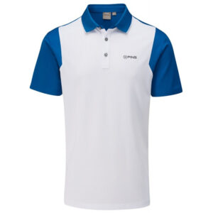 Camisa Polo Ping Vista Golf P03405 3WB White/Snorkel Blue