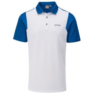 Camisa Polo Ping Vista Golf P03405 3WB White/Snorkel Blue