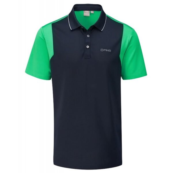 Camisa Polo Ping Vista Golf P03405 NGG1 Navy/Grasshopper Green