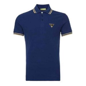 Camisa Polo Versace Piquet Cotton Plain B3GPB7P5 36571 204 Masculino