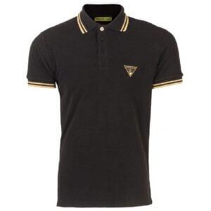 Camisa Polo Versace Piquet Cotton Plain B3GPB7P5 36571 899 Masculino