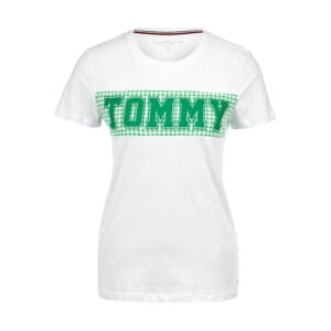 Camiseta com lenços Tommy Hilfiger WW0WW21363 902 - Feminina
