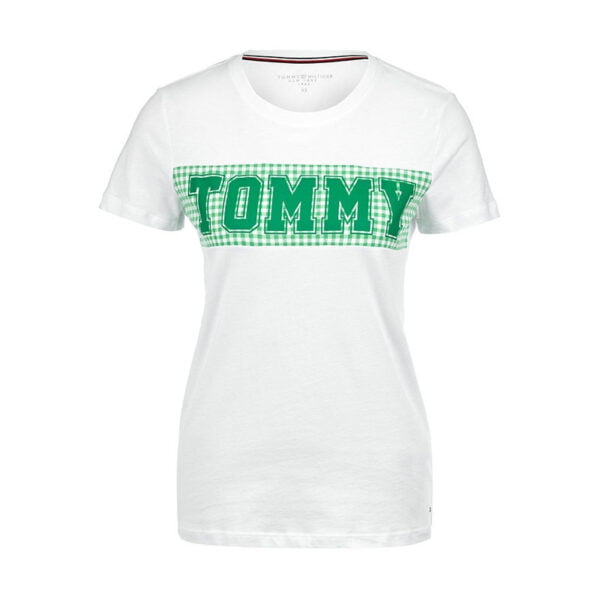 Camiseta com lenços Tommy Hilfiger WW0WW21363 902 - Feminina