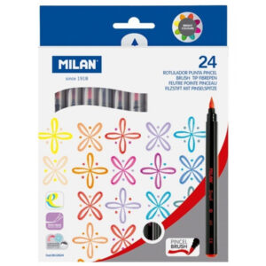 Caneta Pincel para Colorir Milan 0612624 (24 Cores)