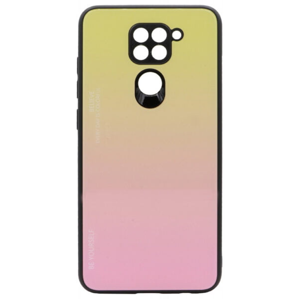 Capa Be Yourself para Xiaomi Redmi Note 9 - Amarelo/Rosa