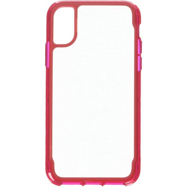 Capa para iPhone X Griffin Suvivor Clear GB43746 Vermelho