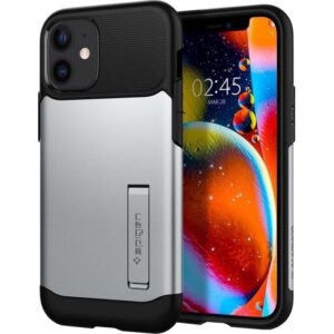 Capa Spigen iPhone 12 mini Slim Armor ACS01548 Prata