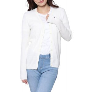 Cardigan Tommy Hilfiger Roman Mini Cable V-nk WW0WW21244 118 - Feminino