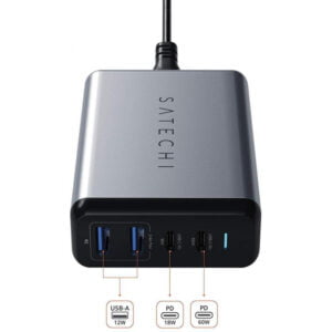 Carregador de Mesa Satechi Dual USB-C PD 75W ST-MC2TCAM