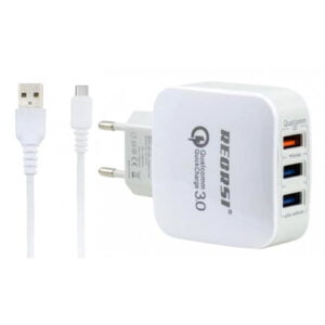 Carregador de Parede Recrsi CH-23 Qualcomm 3.0 - USB-C