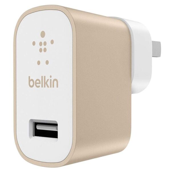 Carregador de Tomada Belkin Mixit F8M731DQGLD p/SmartPhone/USB - Dourado