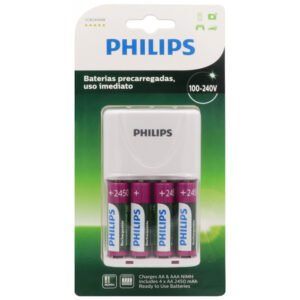 Carregador Pilha Philips SCB-2445NB/97 AA/AAA