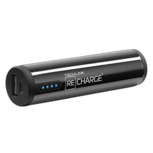 Carregador Portátil Techlink ReCharge Cilindro 2600mAh Preto