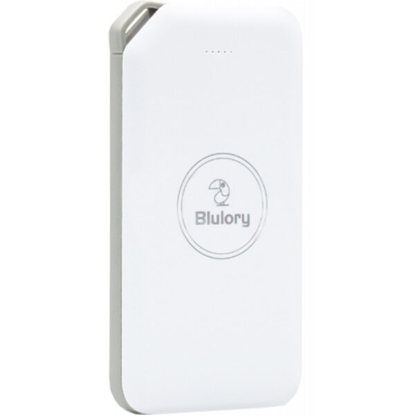 Carregador Portátil Wireless Blulory Charging Power 8000mAh /USB C/USB A - Branco