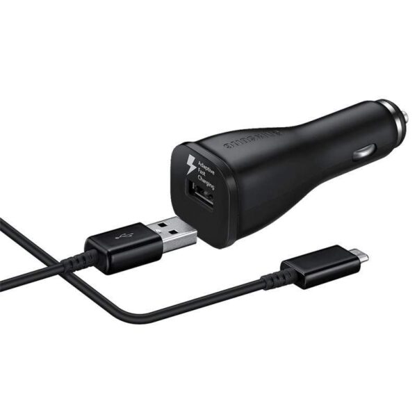 Carregador Veicular Samsung EP-LN915C USB-A/USB-C - Preto