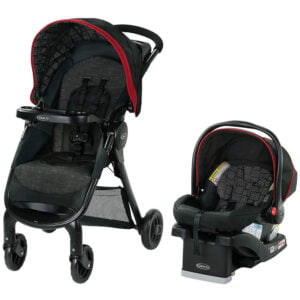 Carrinho e Cadeirinha Graco FastAction SE Travel System GR2080311 - Preto