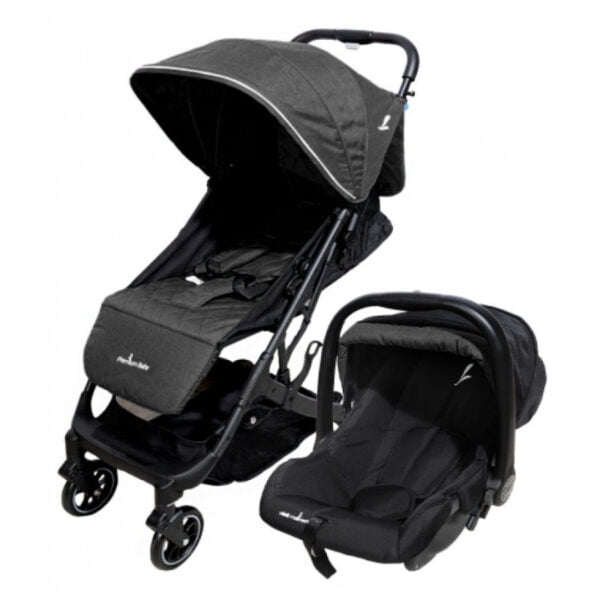 Carrinho para Bebê Premium Baby Coche Mason 2 em 1 - Preto