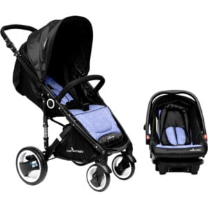 Carrinho para Bebê Premium Baby Tust Pro 2 em 1 - Azul