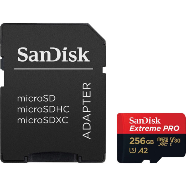 Cartão de Memória MicroSDXC UHS-I Extreme Pro SanDisk 256GB A2