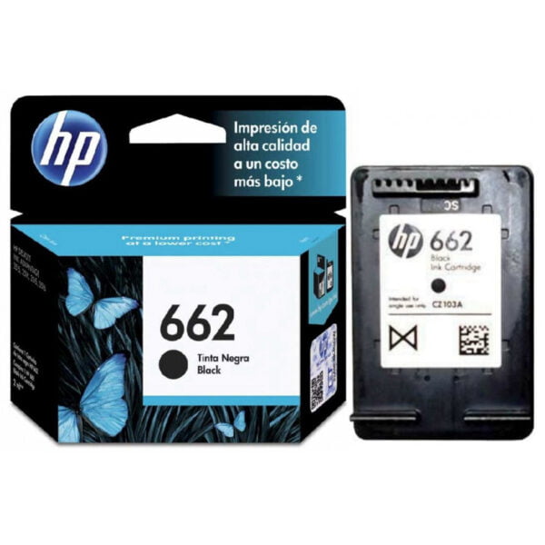 Cartucho de Tinta HP CZ10AL Ink Advantage 662 2ml Preto