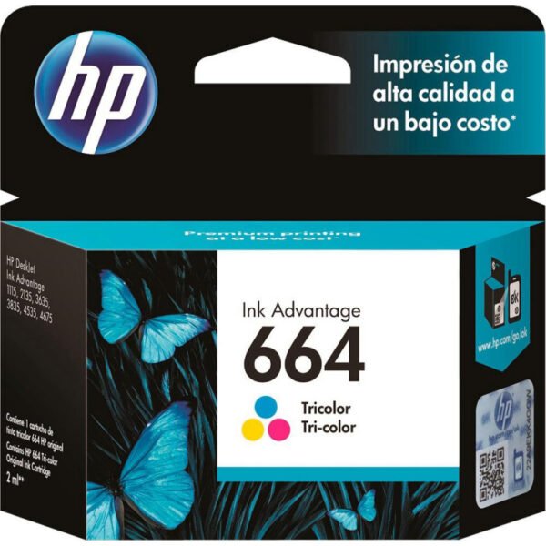 Cartucho de Tinta HP F6V28AL 664 2ml Color