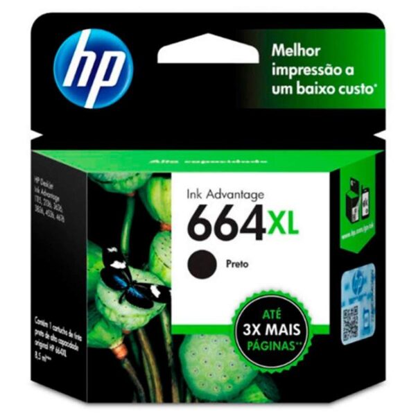 Cartucho de Tinta HP F6V31AL 664XL 8.5 ml Colorido