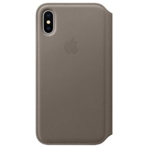 Case de Couro Folio para iPhone X MQRY2ZM Taupe