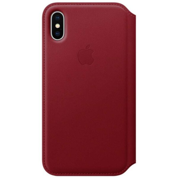 Case de Couro Folio para iPhone X MRQD2ZM Vermelho