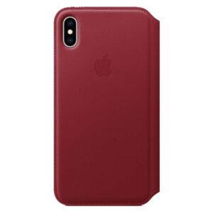 Case de Couro Folio para iPhone XS Max MRX32ZM Vermelho