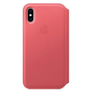 Case de Couro Folio para iPhone XS MRX12ZM Rosa