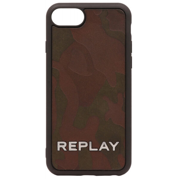 Case de Couro para iPhone 6/7/8 Replay AX5090.A0378 - Preto/ Camuflagem