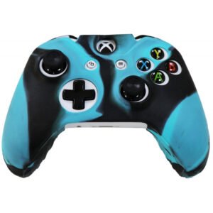 Case de Silicone para Controle do Xbox One - Turquesa/Preto Camuflado